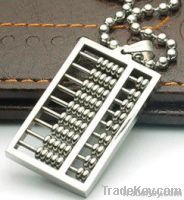 special custom abcus pendant wholesale titanium steel jewelry moq. 1pc