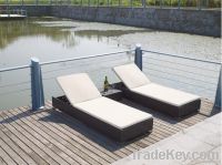 patio rattan sun lounger/sun bed