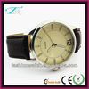 Fashion trendy quartz dial leather band watch with Japan movement and CE Rohs