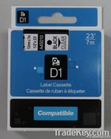 High quality good price Black on Clear label tape for Dymo 45010