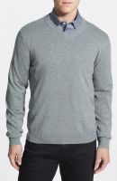 100 % ORGANIC COTTON V - NECK MENS SWEATERS MACHÄ°NE WASHABLE