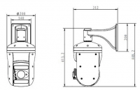 36X Optical Zoom Full HD 2MP IR 100M High Speed Dome IP PTZ Camera With Alarm Audio Function From China