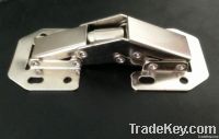 Silvery Steel Concealed hinges with spring for cabinet door 4&#039;&#039;