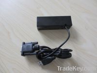 Manual magnetic card reader