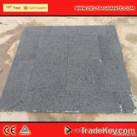 G332 Flamed granite black paving stone