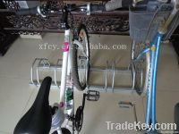 popular galvanized steel bike standing rack for 5 bikes