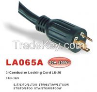 NEMA L6-20P/L6-30P/L6-15P Locking  Power Supply Cord