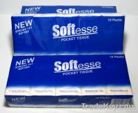 3ply white pocket facial tissue