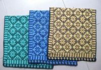 dark colour jacquard face towel blue towels