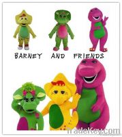 barney dragon mascot costume