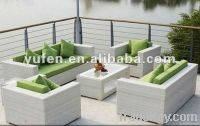 aluminum rattan outdoor garden sofa