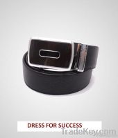 Men's belts Black Dress Genuine Cow Leather Belt  Auto Lock Buckle
