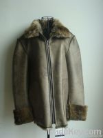 Composite suede fur coat