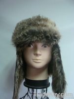 Ladies composite faux fur aviator hat