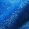 Bright blue faux fox fur