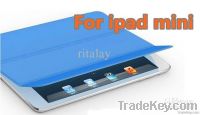 For ipad mini high quality Magnetic smart cover Sleep Wake Up case wit