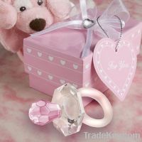 Party Favors Choice Crystal pink pacifier gifts From China