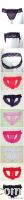 Lace Side Micro Fiber See-through Panties(8 colors)