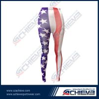 Fancy colors custom printing legging, rainbow ladies' leggings