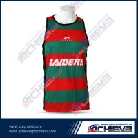 100% polyester sublimation singlet vest for women