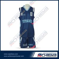 sublimation high quality basketball uniform