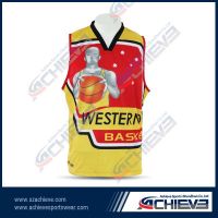 100%polyester sublimation basketball jersey