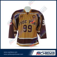 Sublimation high quality ice hockey wear with custom design