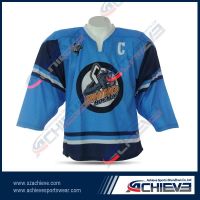 custom sublimation ice hockey with 100% polyester