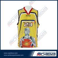 sublimation print basketball uniform