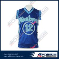 Sublimation custom team  basketball jersey