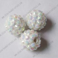 resin rhinestone bead, Round acrylic rhinestone ball, crystal diamond