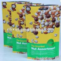 Stand up plastic nuts pouch with zipper/plastic bag for rice/packaging