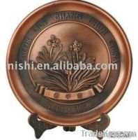 metal trophy/award medal/souvenir tray/znic alloy plate