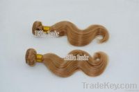 18&quot;100% blond Brazilian remy hair weaving