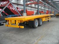 low flat bed semi-trailer