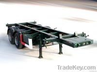 low flat bed semi-trailer