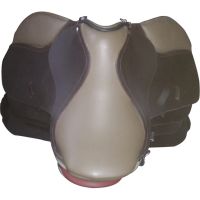 Genuine imported leather jumping horse gray seat saddle with rust proof fitting