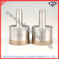 Sintered diamond drill bit for glass drilling