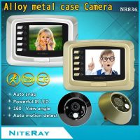 Digital 3.0 inch LCD display 150 degree wide angle peephole door viewer with Alloy metal case camera for home security