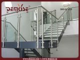 Stair Railing with Glass and Steel (DMS-B21439)