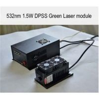 532nm 1500mw 1.5W DPSS Green Laser module With TTL modulation and analogue modulation for choose