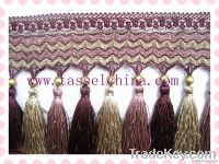 Polyester Tassel Fringe Trimming With Beads