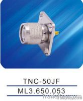 TNC male connector with flange, TNC-50JF