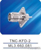 TNC female connector with flange, microstrip, TNC-KFD