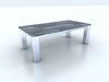 Japanese dining table and stainless steel base