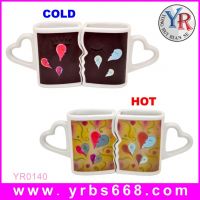 FDA SGS Proved Personality Magic Change Color Sexy Red Bikini Ceramics Coffee Mugs China Factory 