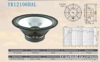 12" Bass Speaker, AL Cones