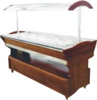 Hot and cold buffet table  