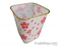 Square plastic dustbin