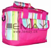 Polyester 600D red cooler bag